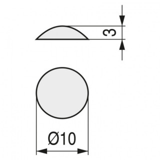 LAGRIMA ADHESIVA GOMA EVA 10X3 TRANSPARENTE (1.000U) 2