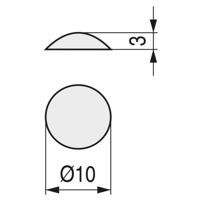 LAGRIMA ADHESIVA GOMA EVA 10X3 TRANSPARENTE (1.000U)
