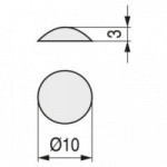 LAGRIMA ADHESIVA GOMA EVA 10X3 TRANSPARENTE (1.000U)