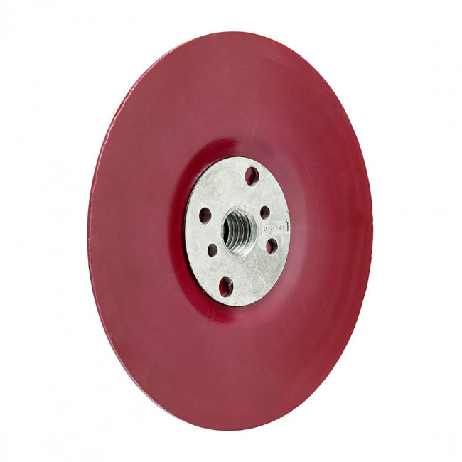 PLATO PARA DISCO DE FIBRA PLANO. ROSCA M-14. MONTAJE DIRECTO. DIÁMETRO 115MM. COMPATIBILIDAD 3M