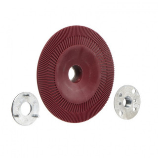 PLATO D/FIBRA 125mm 3M M-14 ROJO ESTRIADO 2