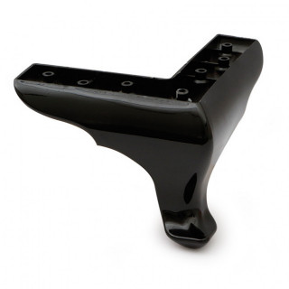PATA DE PLÁSTICO OKALIPTUS. NEGRO. FIJACIÓN SUPERIOR. ALTURA 140MM - Q&Q
