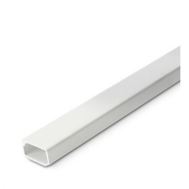 CANALETA ADHESIVA BLANCA. BLANCO. TIPO ADHESIVO. ANCHO 10-20 MM. PERFIL LINEAL. LONGITUD 2 M