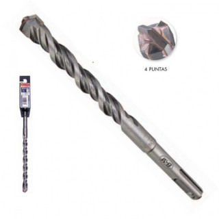BROCA PARA MARTILLO SDS-PLUS DE 4 PUNTAS. ACERO. WIDIA