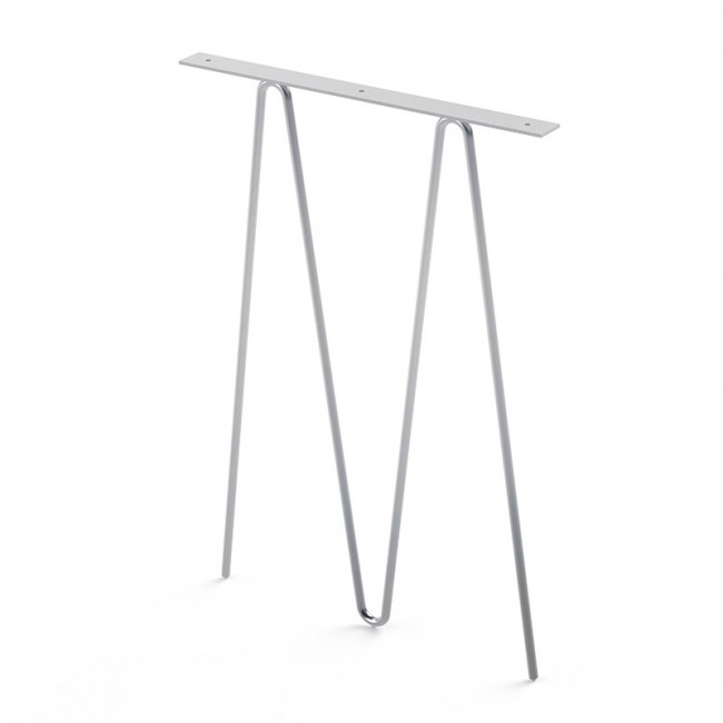 PATA METÁLICA PARA MESA EME ALTURA 715MM. ACERO. SIN PINTAR. ALTURA 715MM. FIJACIÓN POR TALADROS. ANCHO 504MM