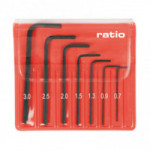 JGO.7 LLAVES ALLEN PRECISION ACODADA Medidas desde 0,7 hasta 3,0mm