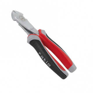 ALICATE DE CORTE DIAGONAL REFORZADO. ACERO. BIMATERIAL ANTIDESLIZANTE. LONGITUD 180MM - RATIO 2