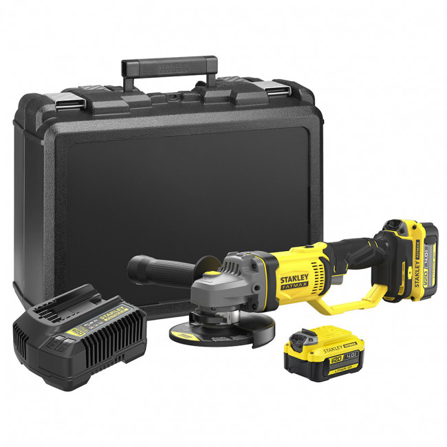 AMOLADORA ANGULAR INALÁMBRICA SFMCG400M2K. V20 LITHIUM-ION 18V. DIÁMETRO 125MM. ROSCA DEL EJE 14MM - STANLEY