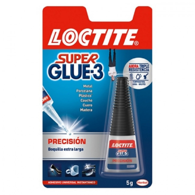 PEGAMENTO SUPER GLUE PRECISION. CIANOACRILATO. INSTANTÁNEO. 5 G - LOCTITE