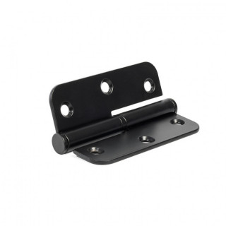 PERNIO INOX CANTO REDONDO 90-65-2,5 IZQUIERDA ACABADO NEGRO 2