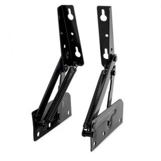 BISAGRA COMPÁS CON MUELLES ODEON NEGRO 2