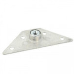 PLACA DE MONTAJE PARA PATA DE MESA. ZAMAK. ZINCADO. ROSCA M8 - SISO