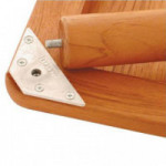PLACA DE MONTAJE PARA PATA DE MESA. ZAMAK. ZINCADO. ROSCA M8 - SISO