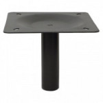 COLUMNA Ø50 CON PLACA P/ALT 235 NEGRO MATE H TOTAL CON BASE 235 SIN BASE 185
