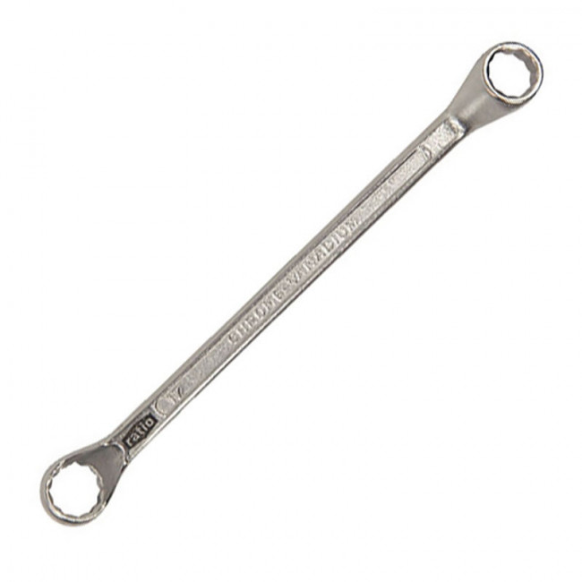 LLAVE ESTRELLA ACODADA. ACERO CROMADO. BOCAS CERRADAS - RATIO