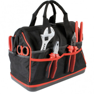 BOLSA PORTAHERRAMIENTAS. 12 BOLSILLOS. CREMALLERA DOBLE