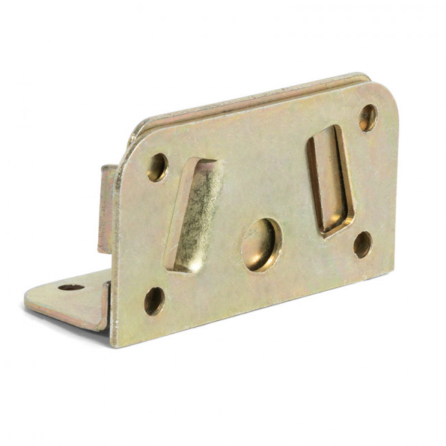 ENGANCHE LARGUERO EKAT. ACERO. BICROMATADO. SOPORTE EN L. JUEGO DE 2 PIEZAS - Q&Q