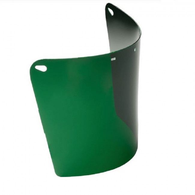 VISOR PANTALLA 324-RG. POLICARBONATO. VERDE. ESPESOR 1,5 MM. EN166:2001. CLASE ÓPTICA 1 - CLIMAX