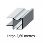 PERFIL TIRADOR ARAL ESPESOR 16 PLATA MATE 2,60
