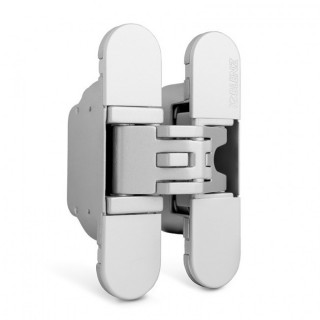 BISAGRA INVISIBLE KUBICA K6200 CROMO SATINADO  REGULACION 3D. 45Kg/2 BISAGRA 95X60mm.