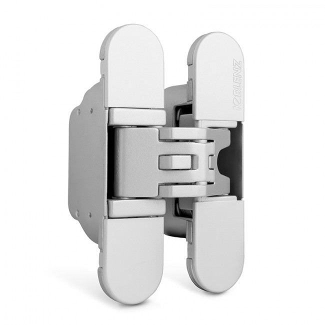 BISAGRA INVISIBLE KUBICA K6200 CROMO SATINADO  REGULACION 3D. 45Kg/2 BISAGRA 95X60mm.