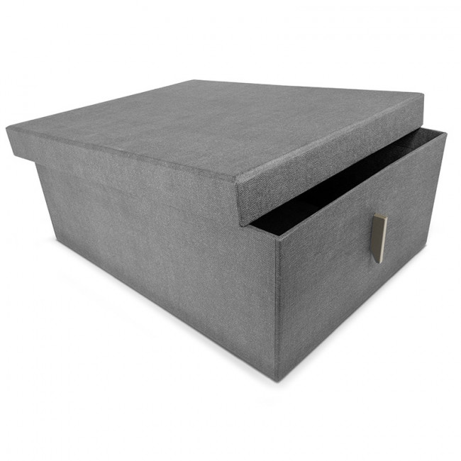 CAJA DE ORGANIZACIÓN DE ARMARIO TEXTIL 300X400 H200 ANTRACITA