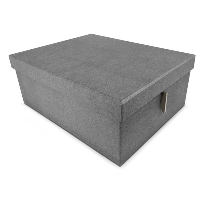 CAJA DE ORGANIZACIÓN TEXTIL ANTRACITA 360 X 470 X H180 MM