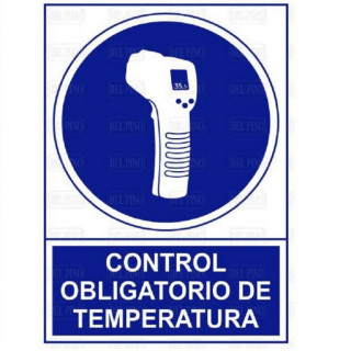 SEÑAL DE OBLIGACIÓN. PLÁSTICO. 345X245 MM