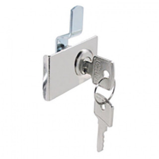 CERRADURA PARA PUERTA DE CRISTAL DERECHA NIQUELADA