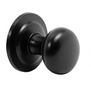 POMO PUERTA CHATO OPACIO d67 NEGRO MATE BASE DIAMETRO 85mm. 2
