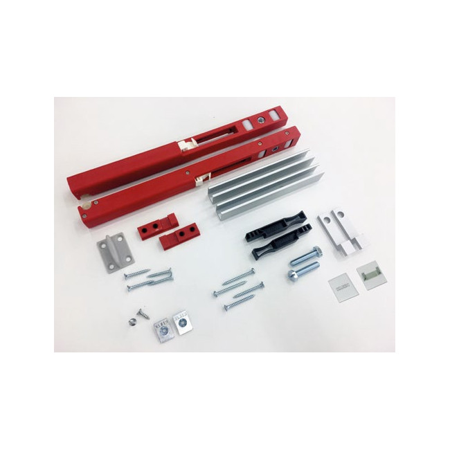 JGO.ACCES. FRONT 100 KSC PLATA 1070  FIJO VIDRIO 10-12mm / CORREDERA MADERA 35-45mm