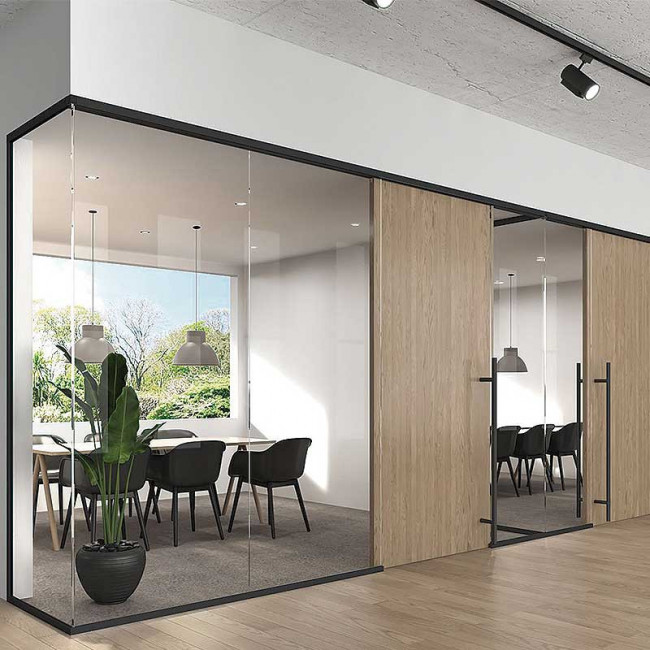 JGO.ACCES. FRONT 100 KSC PLATA 1070  FIJO VIDRIO 10-12mm / CORREDERA MADERA 35-45mm