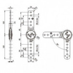 JUEGO DE RESORTE COMPÁS FRANKOFLEX GR-7. ACERO. ZINCADO - HETTICH