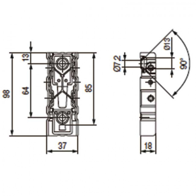 CAJETIN UNIFIX CINCADO CON AMORTIGUADOR