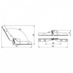 BISAGRA ABATIBLE DE 120º APERTURA PARA SOFÁ CAMA BISAGRA ABATIBLE DE 120º APERTURA PARA SOFÁ CAMA