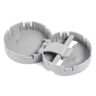 CONECTOR DE EMBUTIR PARA MESA. PLÁSTICO. GRIS