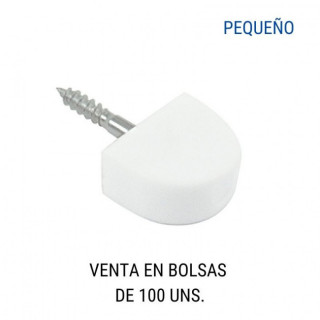 SOPORTE DE ESTANTE CON TORNILLO BLANCO