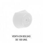 SOPORTE ESTANTE MEDIO PUNTO BLANCO (100U)