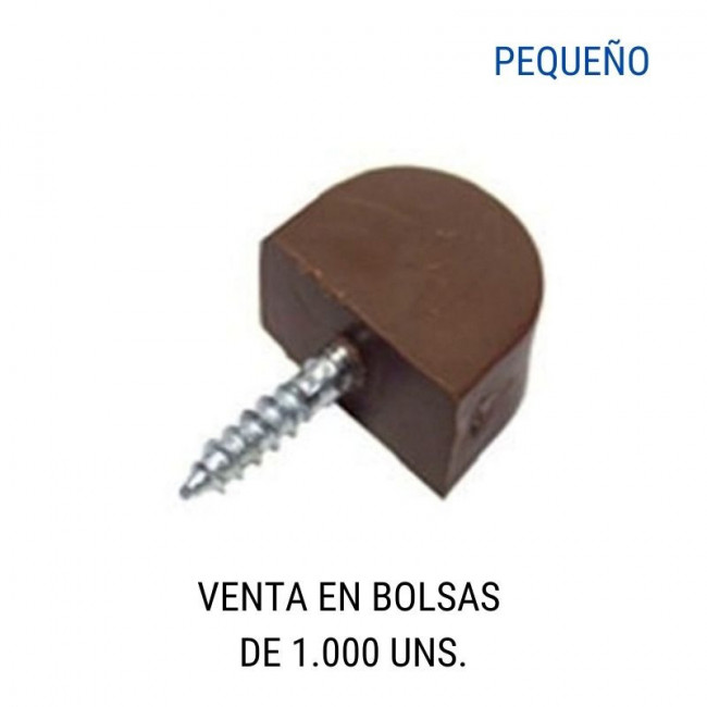 SOPORTE DE ESTANTE CON TORNILLO MARRÓN