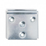 PLACA COLGADOR MUEBLE E-DELTA. ACERO. ZINCADO. 50X50 MM. FIJACIÓN DE MUEBLES A PARED. 1000 UNIDADES