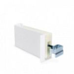 COLGADOR ARMARIO 806 LOGO. ABS - HIERRO. BLANCO ZINCADO