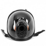 MÁSCARA RESPIRATORIA COMPLETA M9300 STRAP GALAXY. SILICONA. POLICARBONATO. NEGRO-NARANJA. CAMPO DE VISIÓN 210°