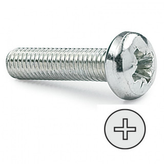 TORNILLO ROSCA METAL. ZINCADO. HUELLA PHILLIPS. DIN 7985