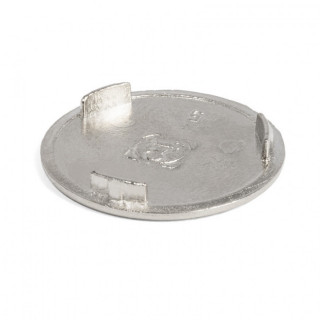 TAPA EMBELLECEDORA METAL ø25 NIQUELADA 2