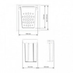 KIT TOLVA ROPA AGNA M500 50L. BLANCO  FIJ.SUPERIOR. E.TOTAL.