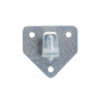 PLACA COLGADOR SUELTO. ACERO. PARA EXTINTORES. TRES TALADROS PASANTES. LENGÜETA CENTRAL ESTAMPADA. PESO 0,035KG - TARVI