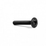 TORNILLO TIRADOR M4. HIERRO. NEGRO ZINCADO. ROSCA TOTAL. ALOJAMIENTO PHILLIPS. PARA POMOS DE MADERA