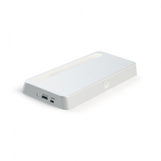 LÁMPARA LED CON SENSOR PIR. RECARGABLE. ABS. PLATA MATE. 5 V DC