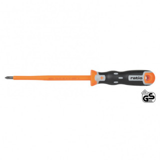 DESTORNILLADOR AISLADO PHILLIPS PH 1. VDE/GS. ACERO - RATIO