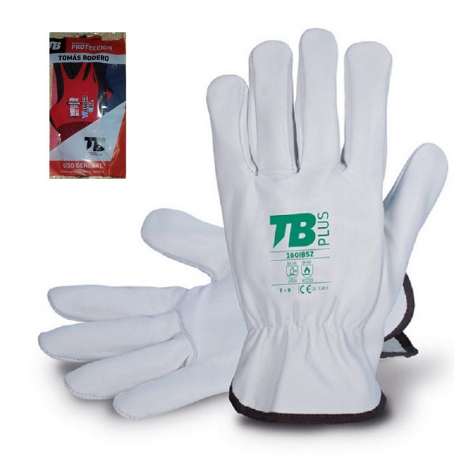 GUANTES DE PROTECCIÓN. PIEL DE FLOR DE VACUNO. TIPO MECÁNICO. BLISTER. ACABADO LISO. TALLA 7 - TOMAS BODERO